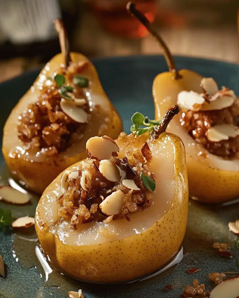 stuffed-pears-almond-ginger-filling