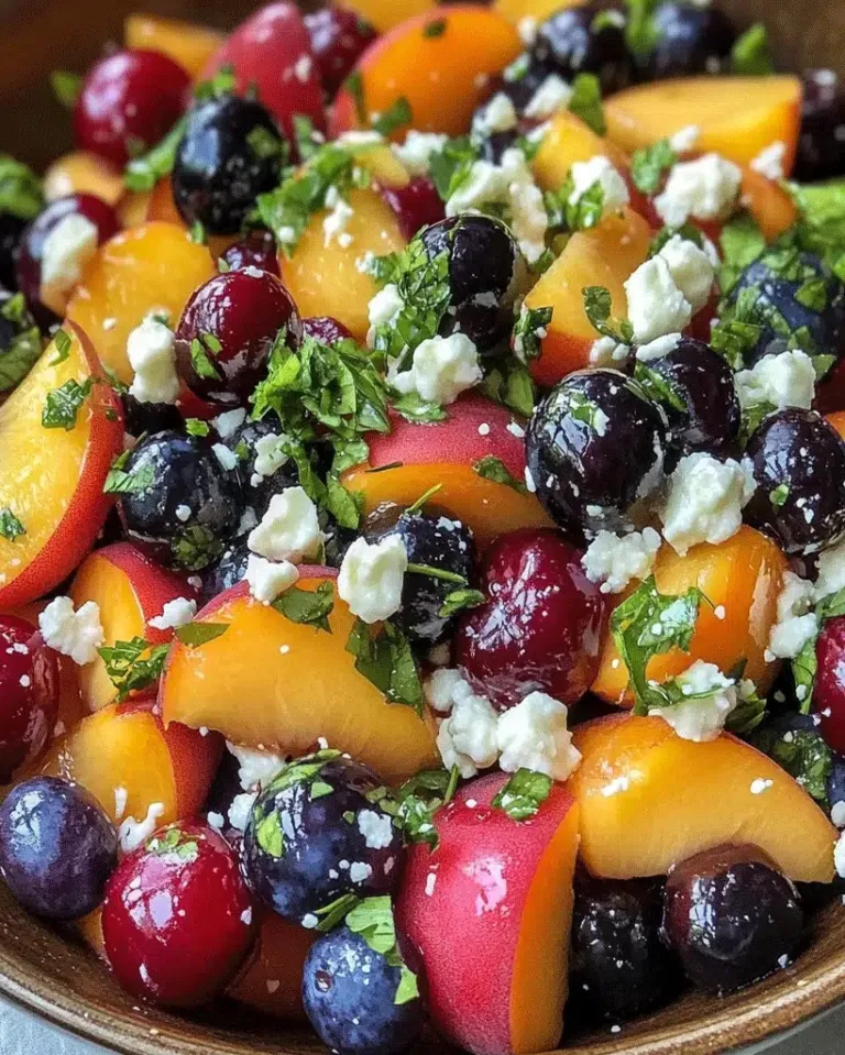 blueberry-peach-feta-salad