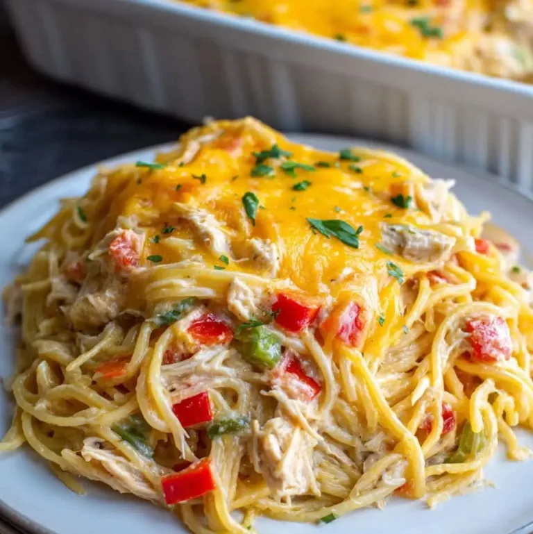 creamy-spaghetti-chicken-casserole