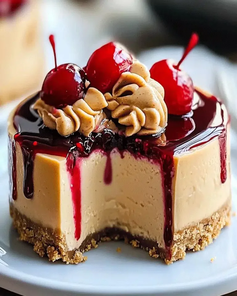 mini-cherry-peanut-butter-cheesecakes