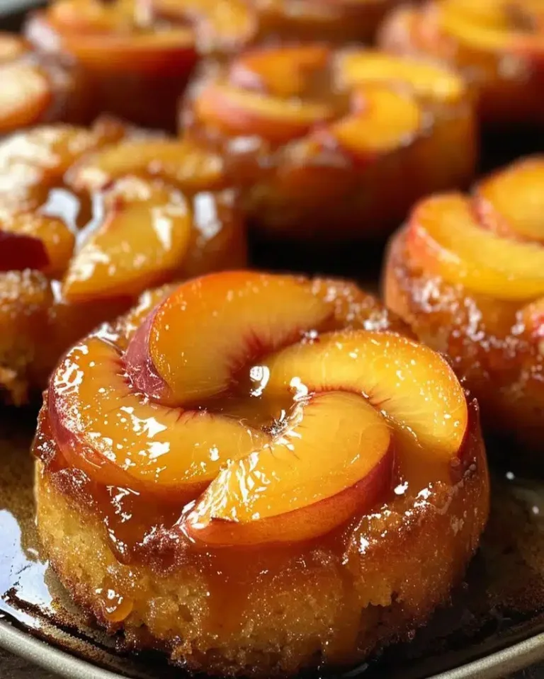 peach-upside-down-mini-cakes