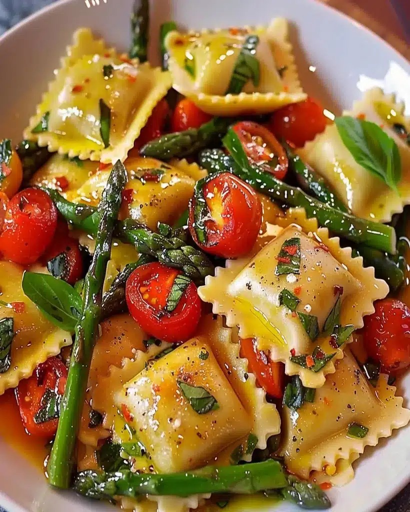 ravioli-tomatoes-asparagus