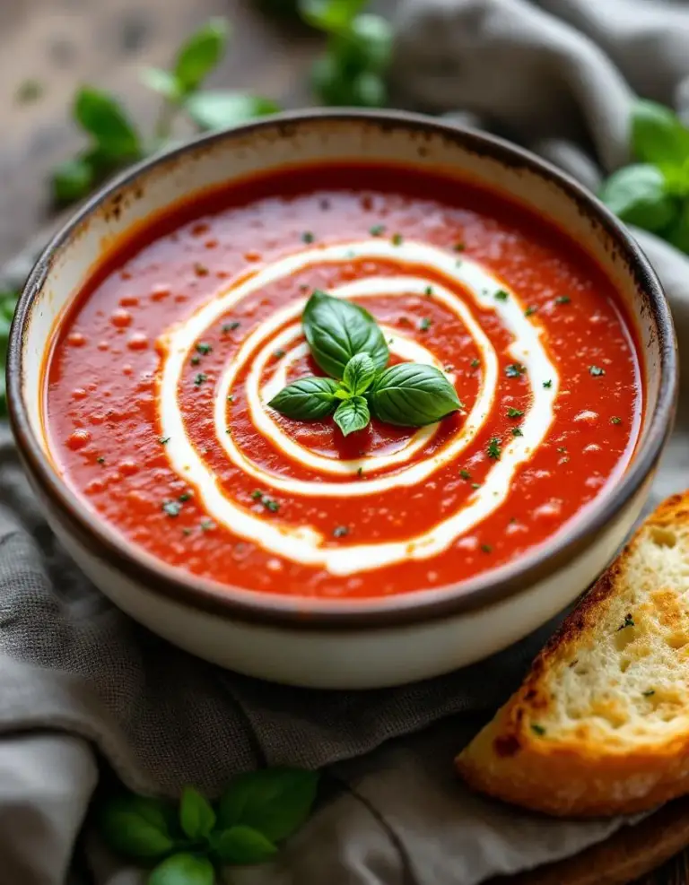 Best Roasted Tomato Basil Soup – Easy Homemade Recipe