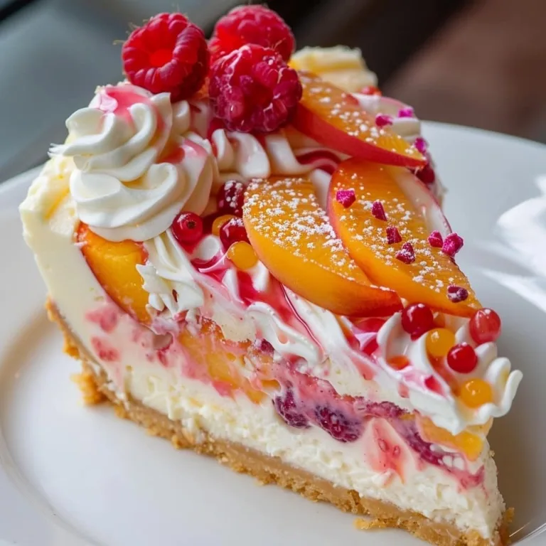 summer-berry-peach-cheesecake