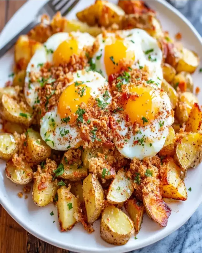 Easy Spanish Eggs with Crispy Potatoes