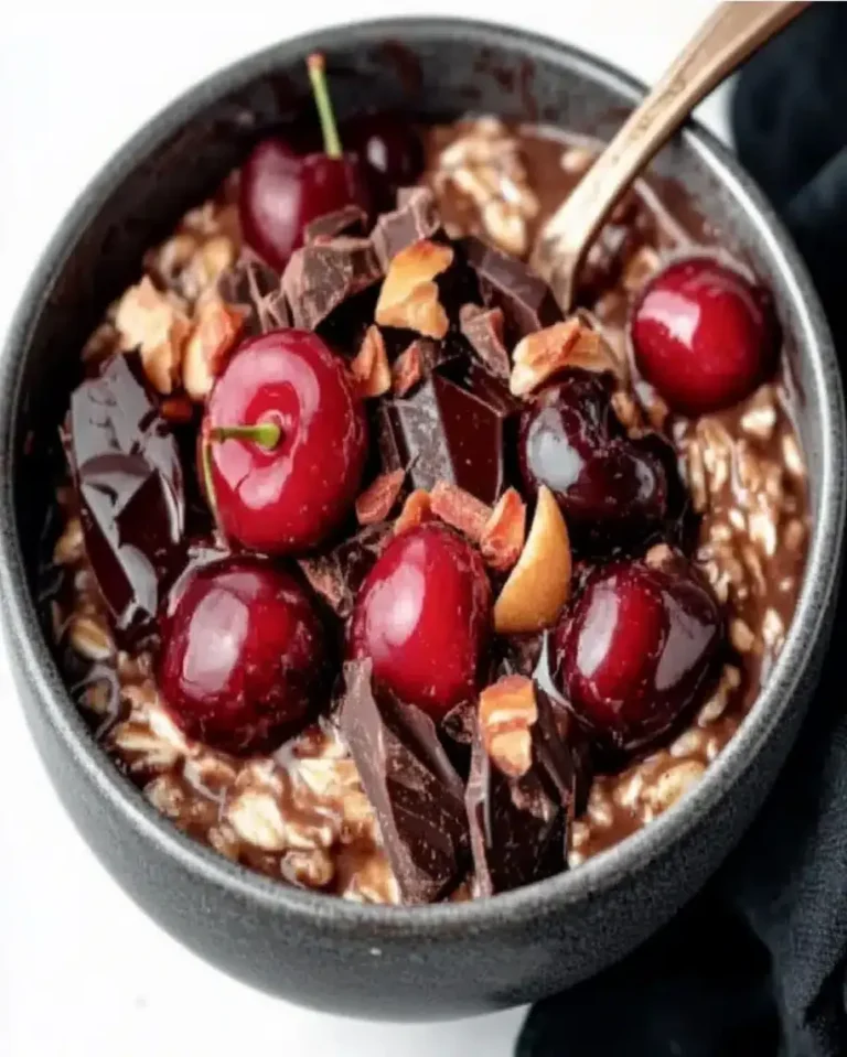 Decadent Chocolate Cherry Overnight Oats Recipe