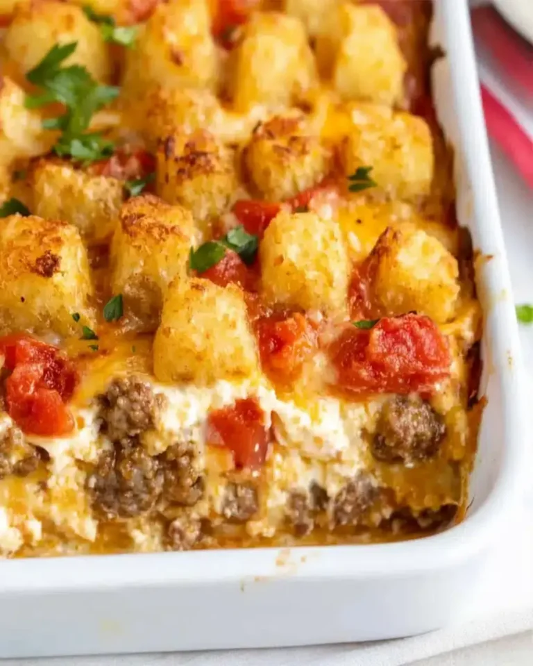 Easy Rotel Sausage Cream Cheese Tater Tot Recipe