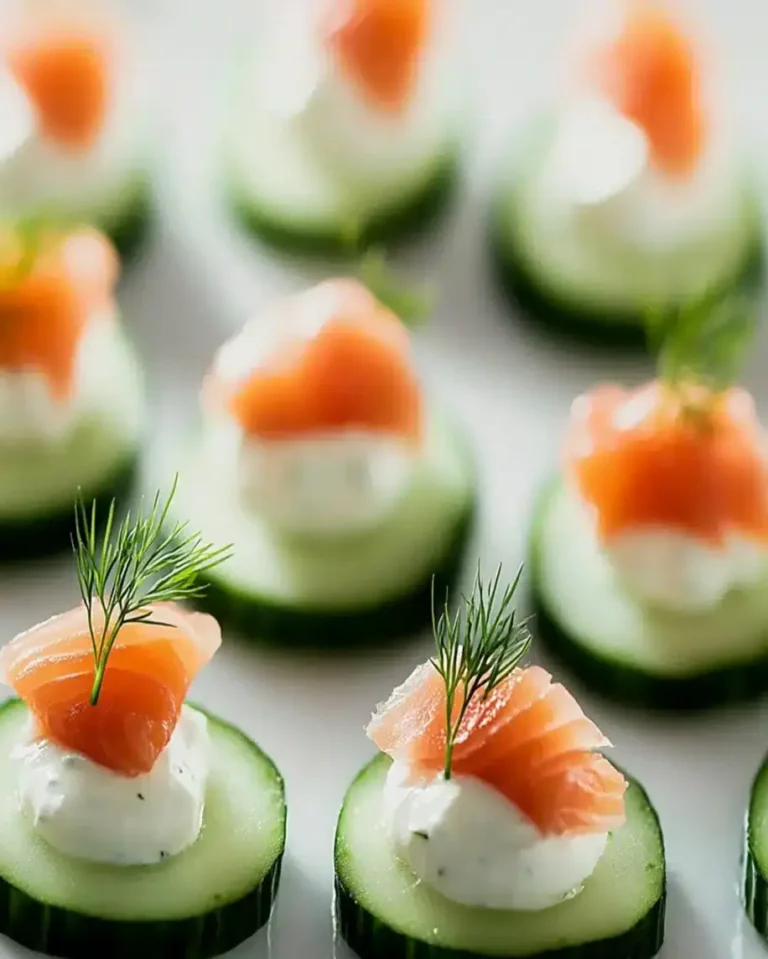 Easy Smoked Salmon Cucumber Canapes Recipe