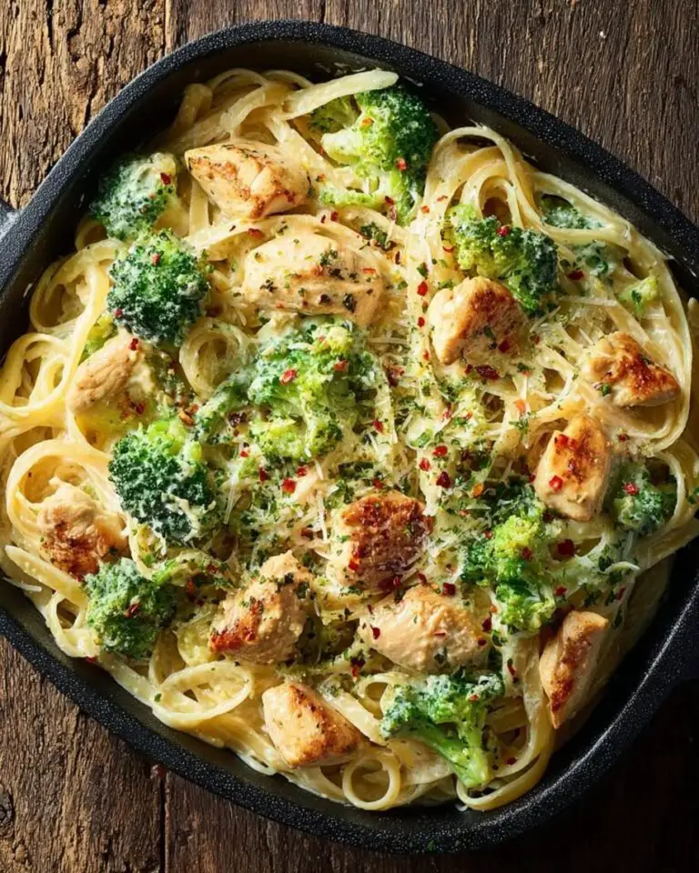 Creamy Chicken Broccoli Alfredo Pasta Recipe