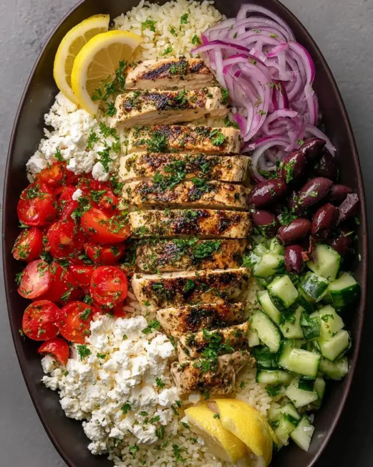 Delicious Mediterranean Chicken Rice Bowl Recipe