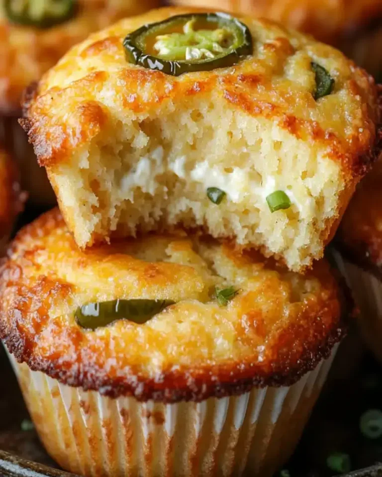 Jalapeno Cornbread Muffins with Cream Cheese Filling