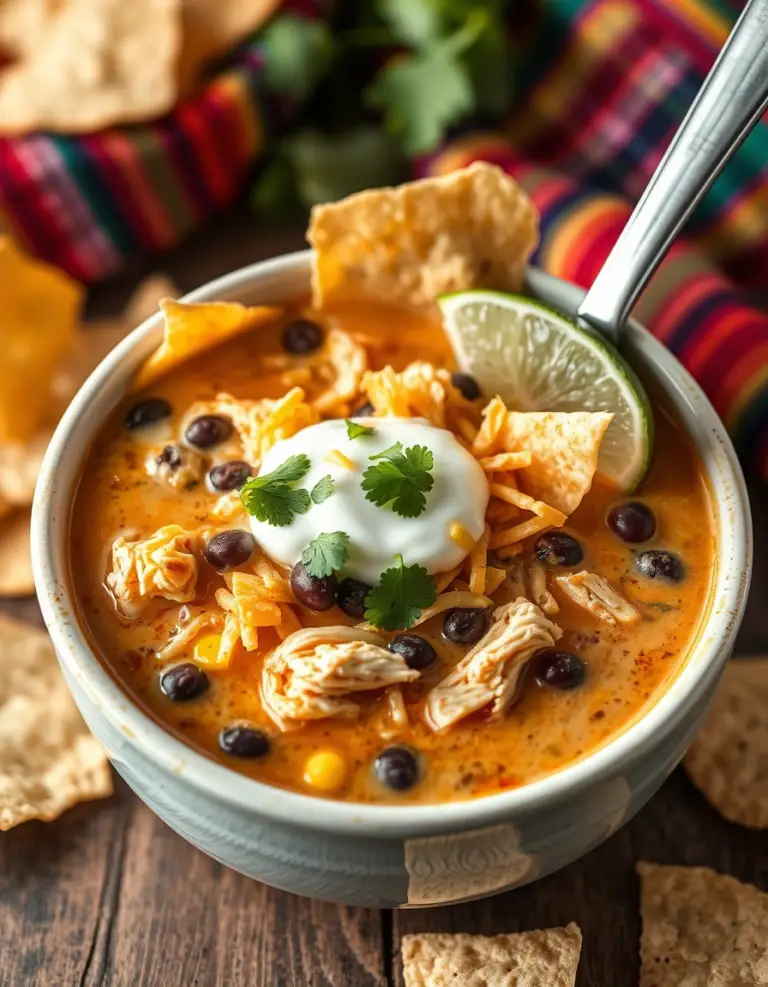 Creamy Chicken Tortilla Soup