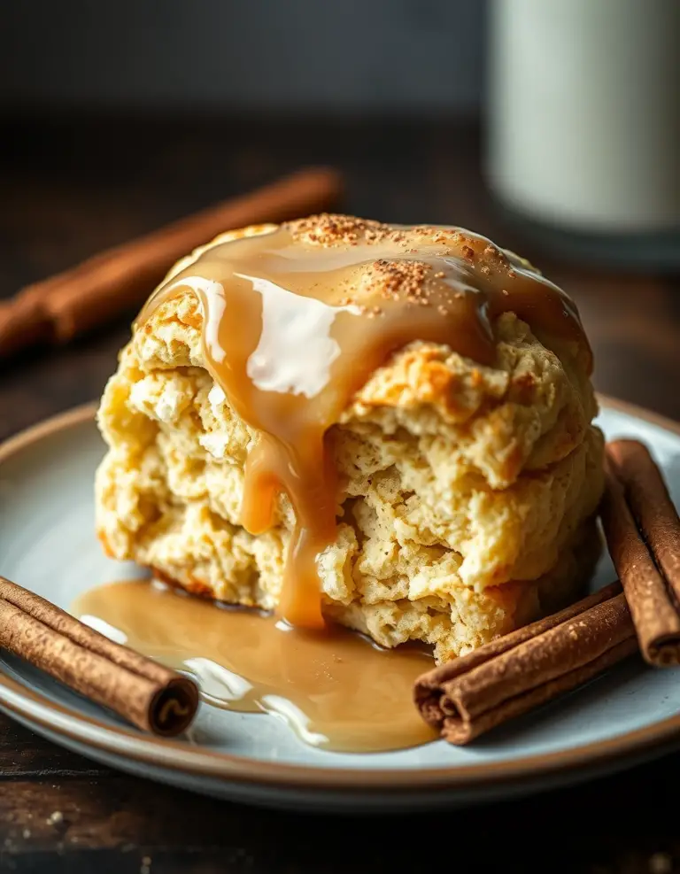 Homemade Chai Scones with Maple Chai Glaze