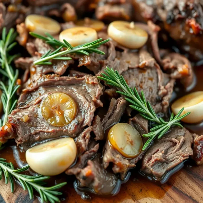 Easy Slow Cooker Garlic Herb Pot Roast Recipe