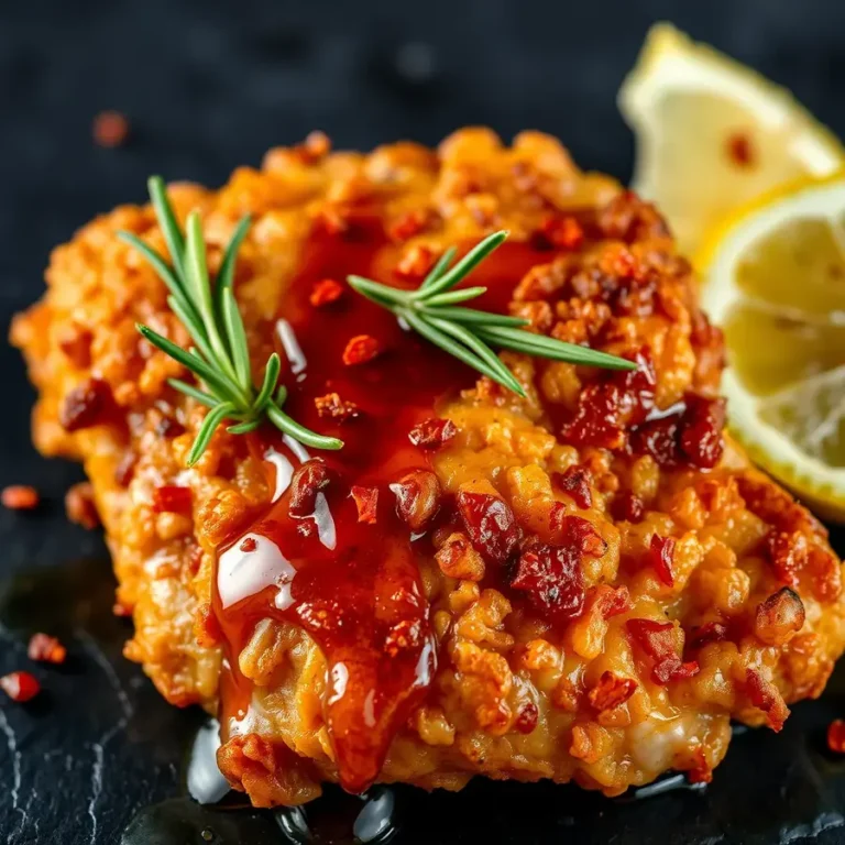 Baked Crunchy Hot Honey Chicken Recipe with Crispy Coating