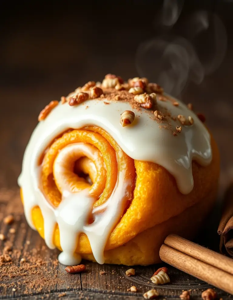 Pumpkin Butter Cinnamon Rolls