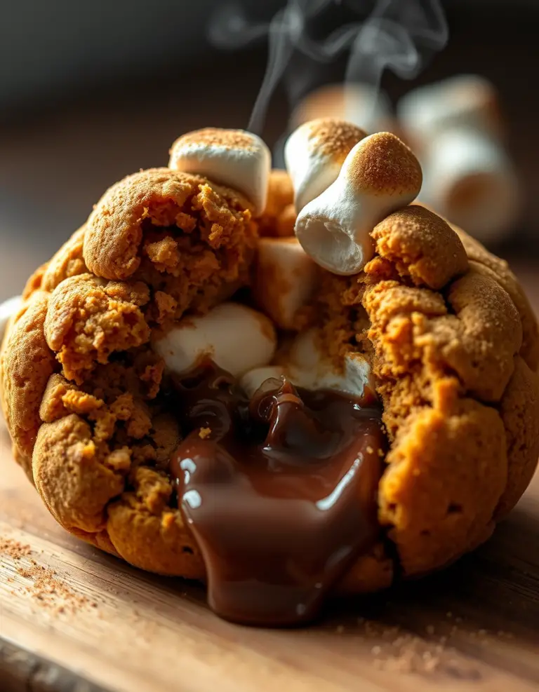 Pumpkin S’mores Cookies