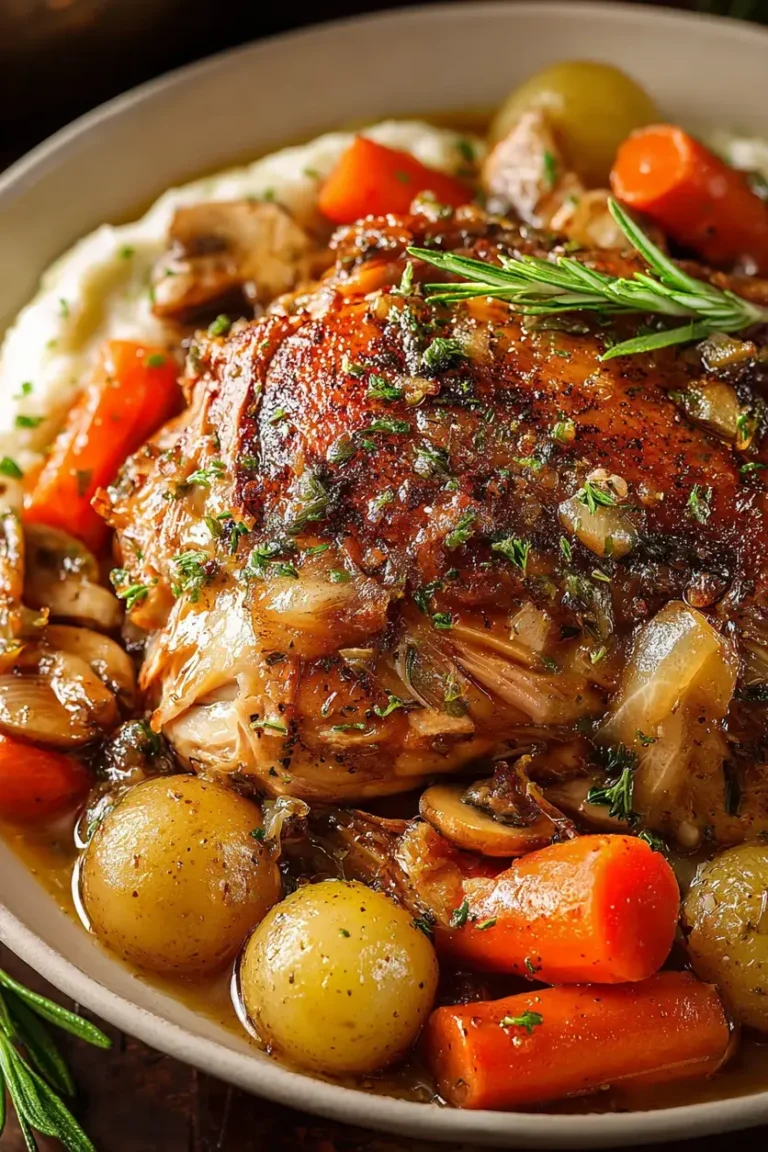 Simple Tender Slow Cooker Chicken Pot Roast
