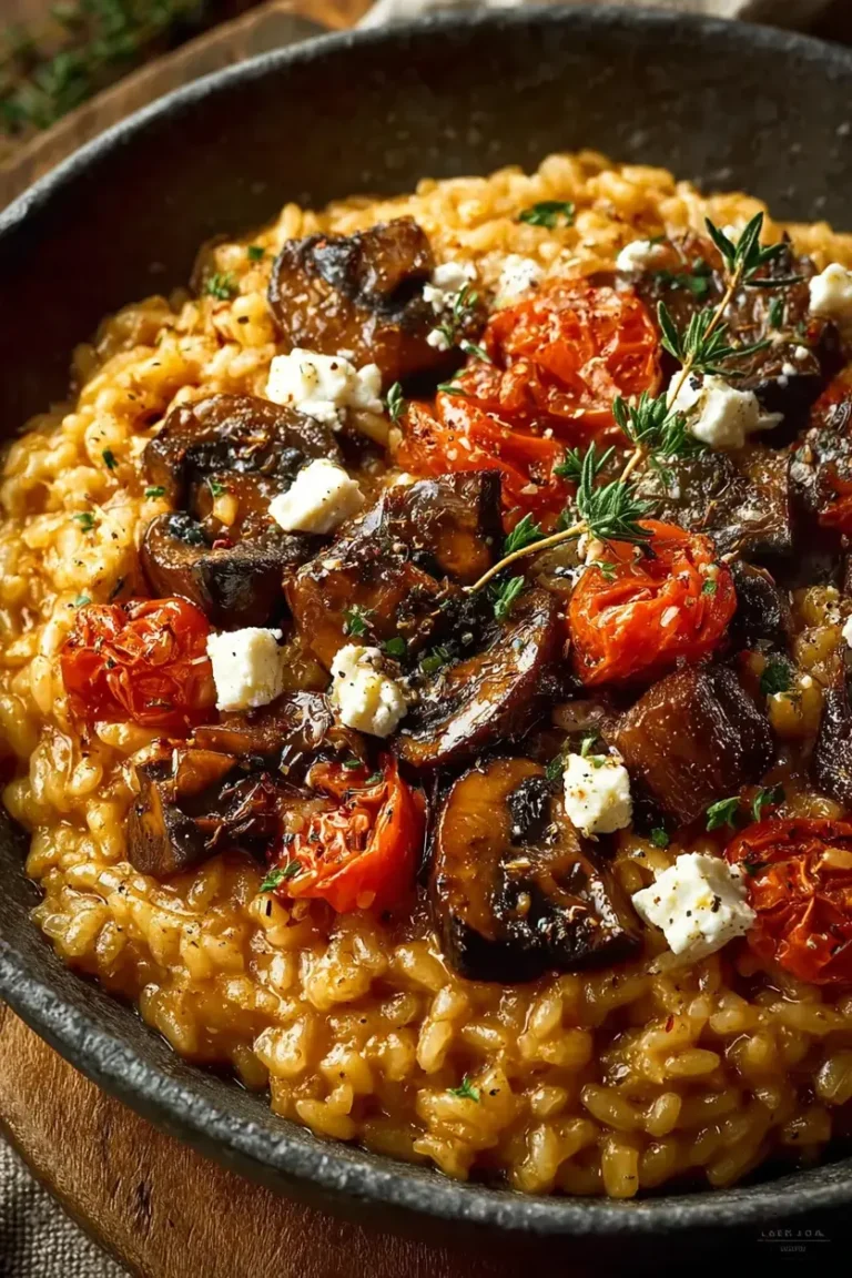 Simple Creamy Lemon Tomato Risotto