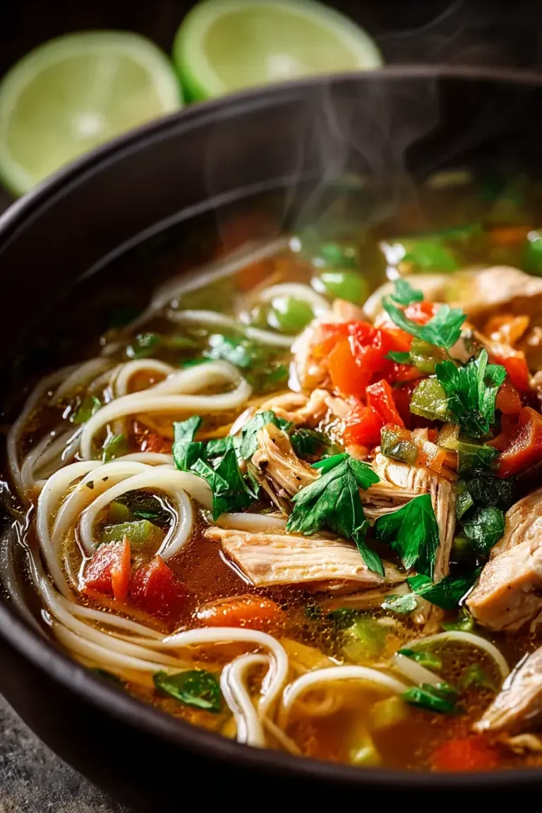 Simple Spicy Chicken Noodle Soup