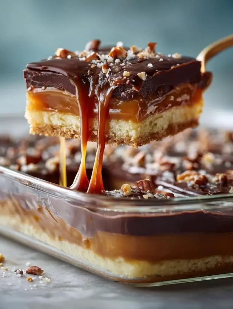 Easy No-Bake Millionaire’s Shortbread Lasagna
