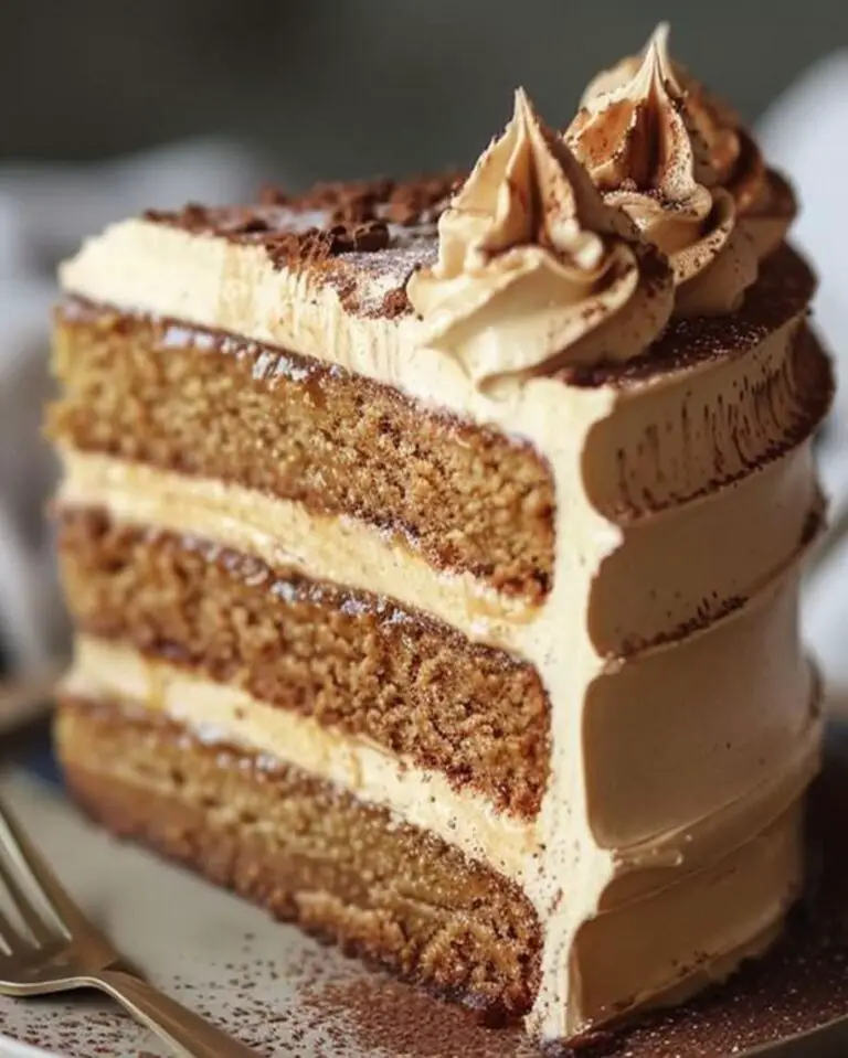 Irresistible Caramel Coffee Buttercream Cake Recipe