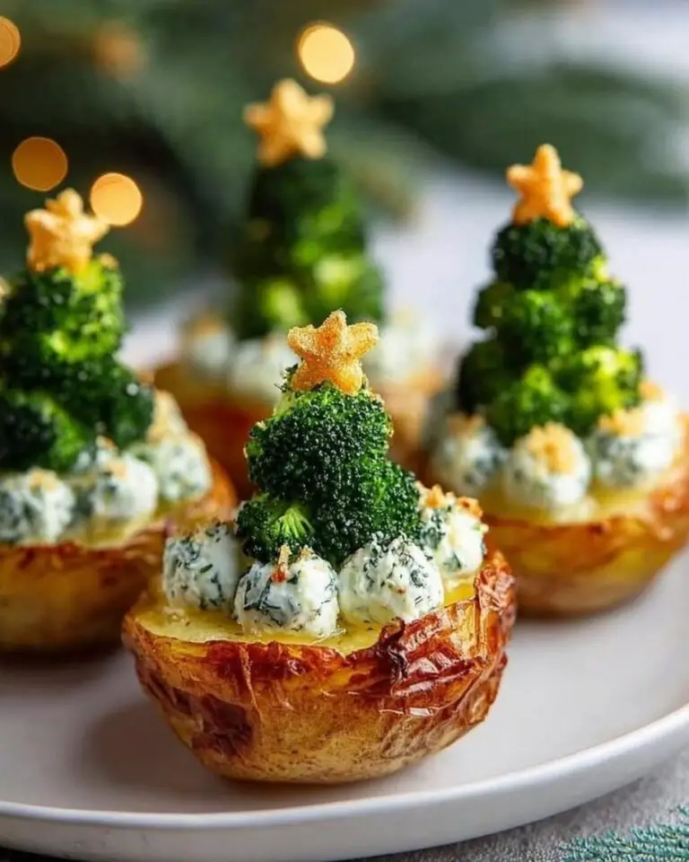 Crunchy Bite-Sized Broccoli Tree Potato Bites