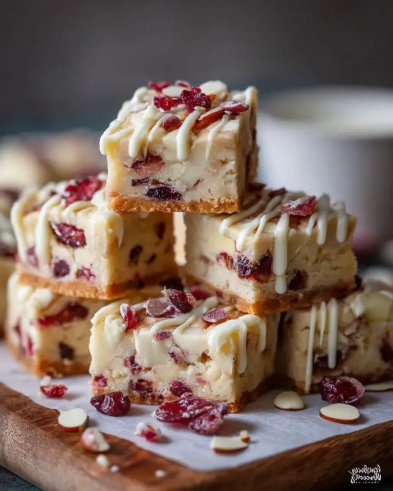 Crunchy Bite-Sized Cranberry White Chocolate Bars