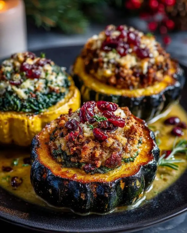 Crunchy Bite-Sized Trio-Stuffed Acorn Squash