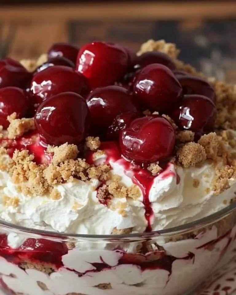 Easy No-Bake Cherry Cheesecake Fluff Recipe