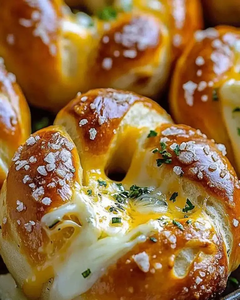 Homemade Mozzarella Stuffed Soft Pretzels