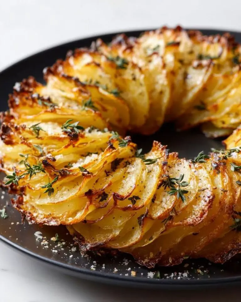Easy Potato Gratin Wreath with Parmesan and Thyme