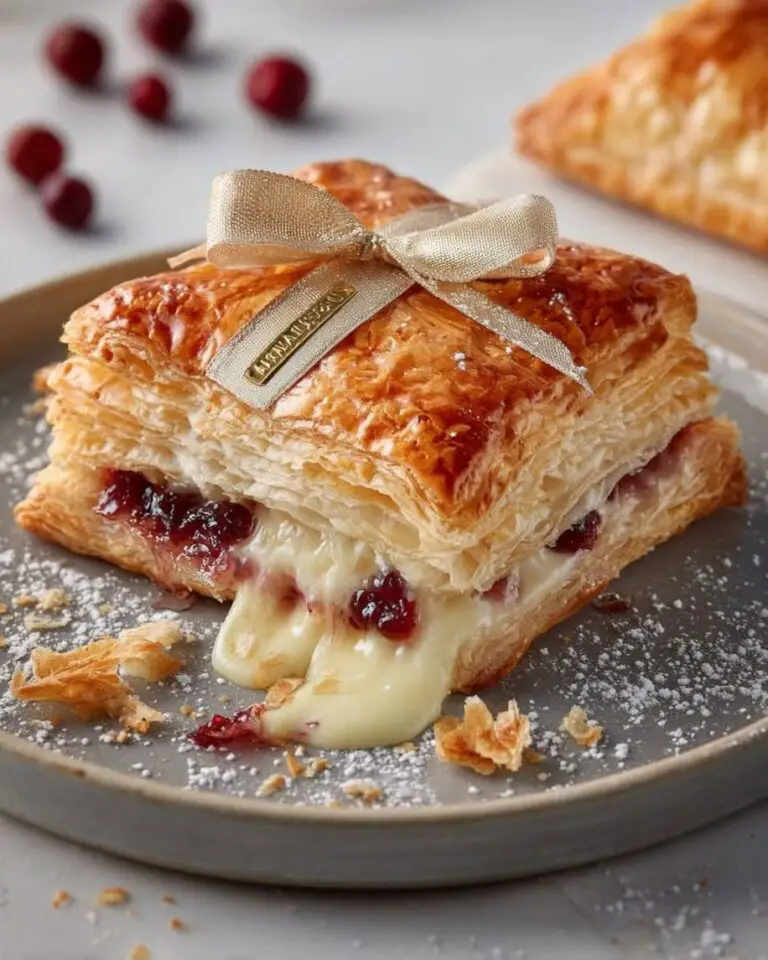 Easy Brie Stuffed Puff Pastry Recipe