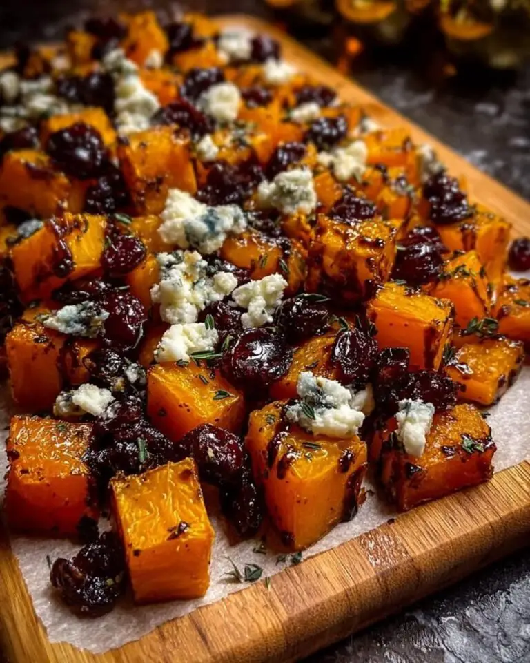 Easy Caramelized Butternut Squash with Gorgonzola