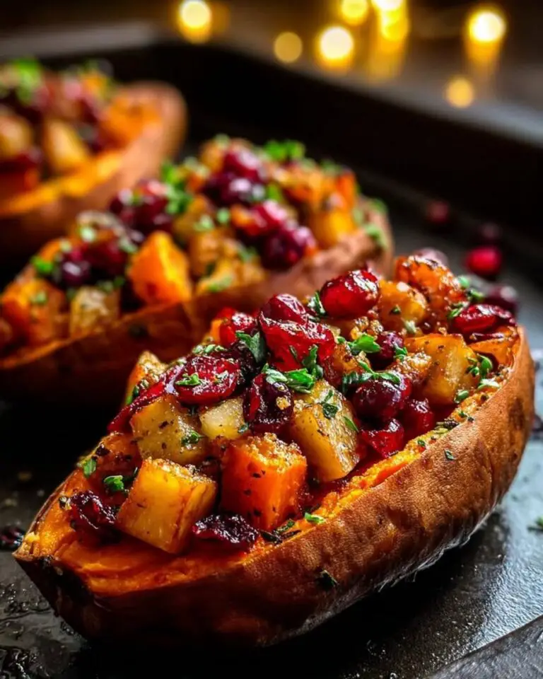 Delicious Cranberry Apple Roasted Sweet Potatoes Recipe