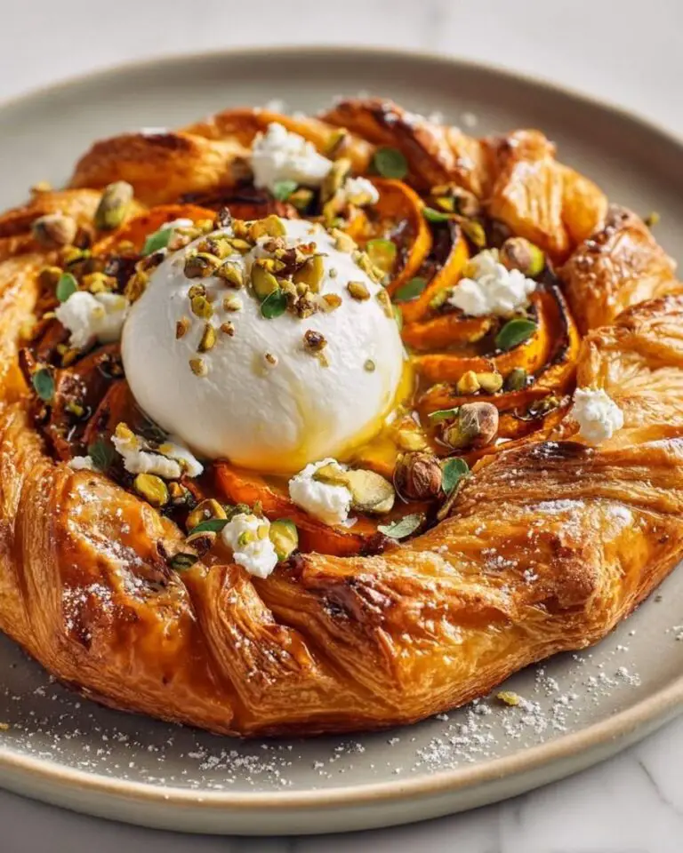 Golden Puff Pastry Wreath with Sweet Potato and Cheese