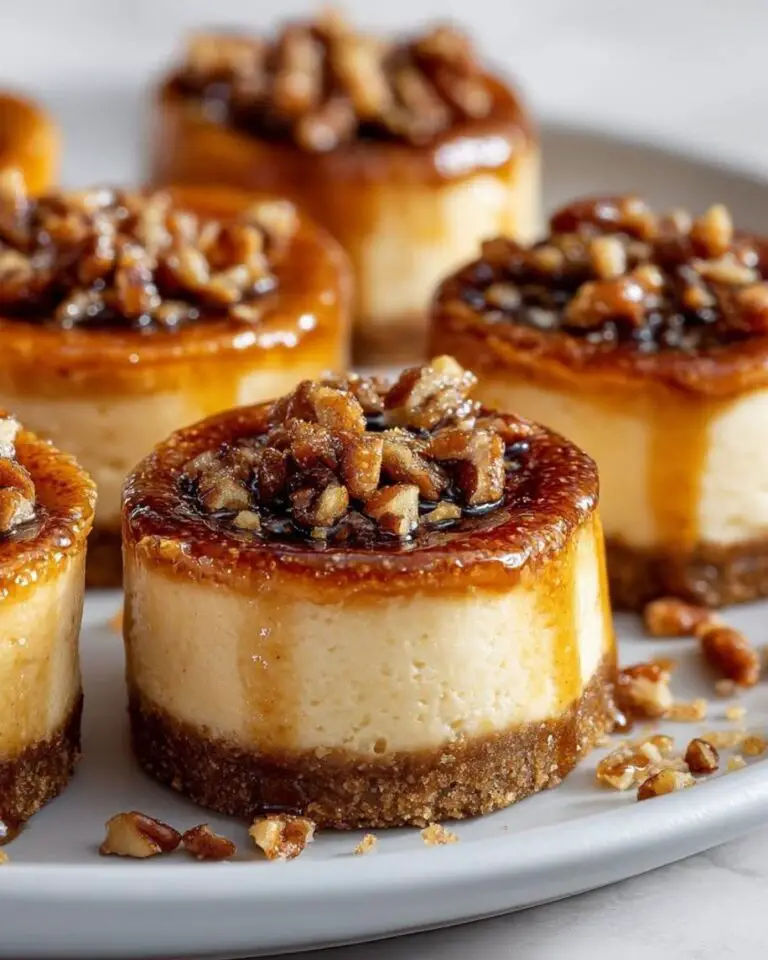 Ultimate Pecan Crème Brûlée Cheesecake Minis Recipe