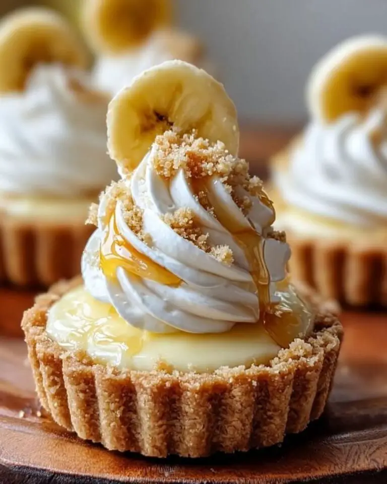 Easy Honey Glazed Banana Cream Tartlets