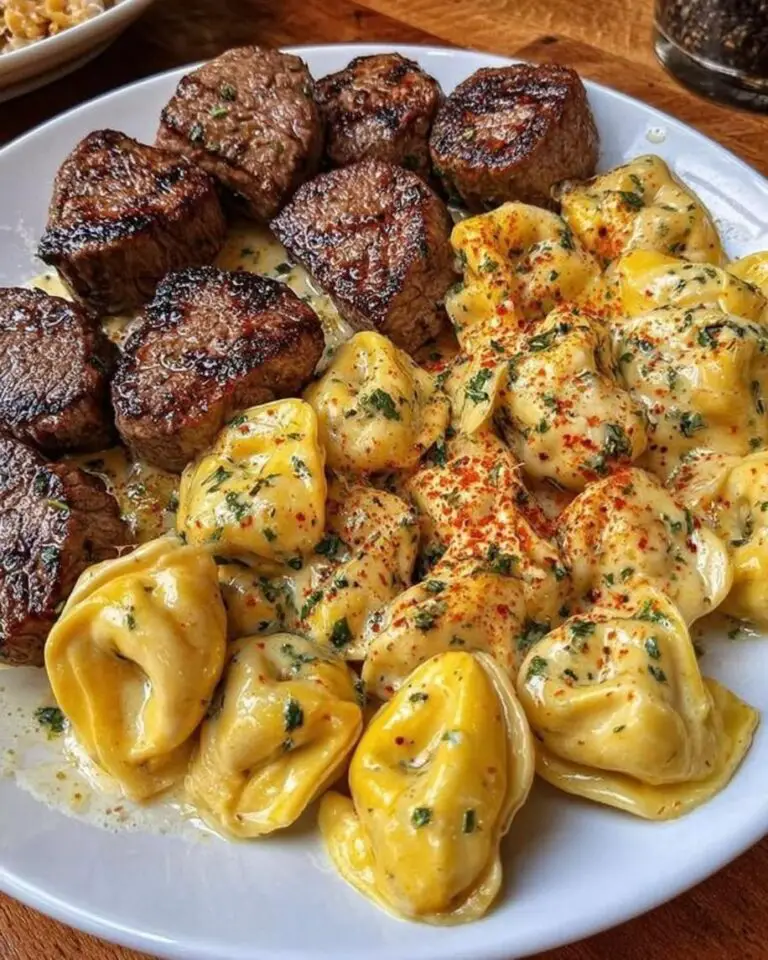 Easy Garlic Butter Steak Tips with Penne