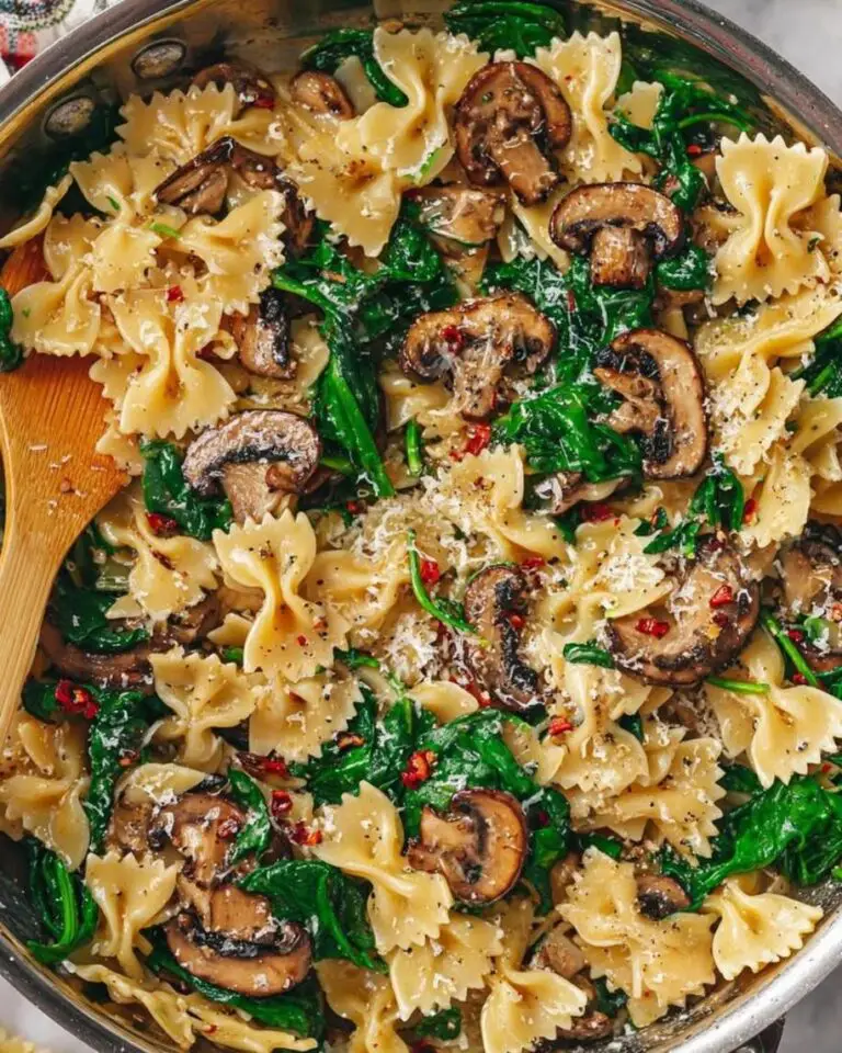 Easy Creamy Parmesan Spinach Pasta Recipe