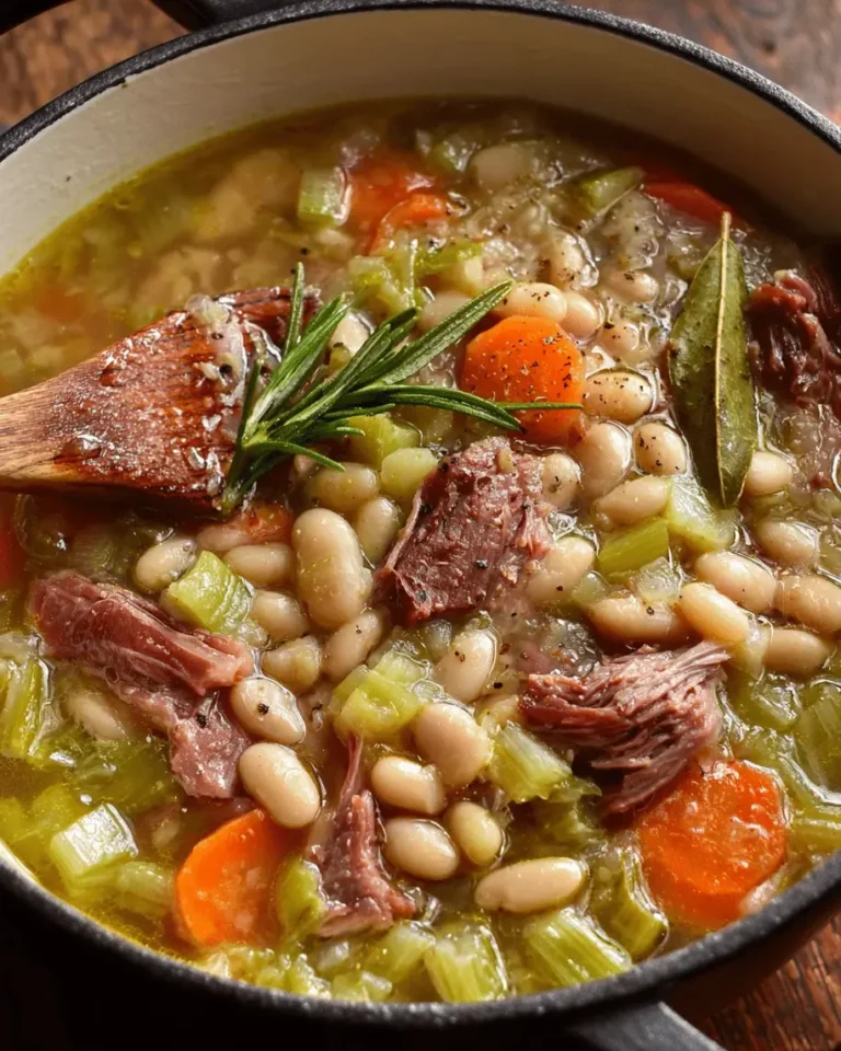 Rustic White Bean Smoked Beef Soup A Hearty Bowl of Comfort