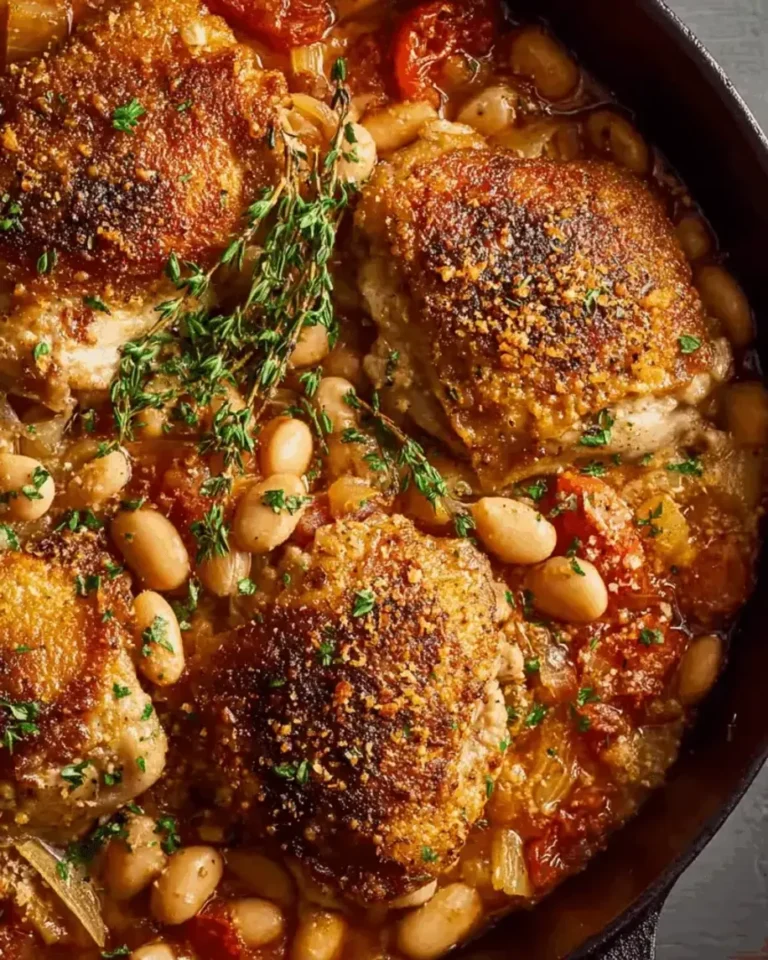 Cheesy Chicken & Turkey Sausage Cassoulet — A Hearty Comfort Dish You’ll Love