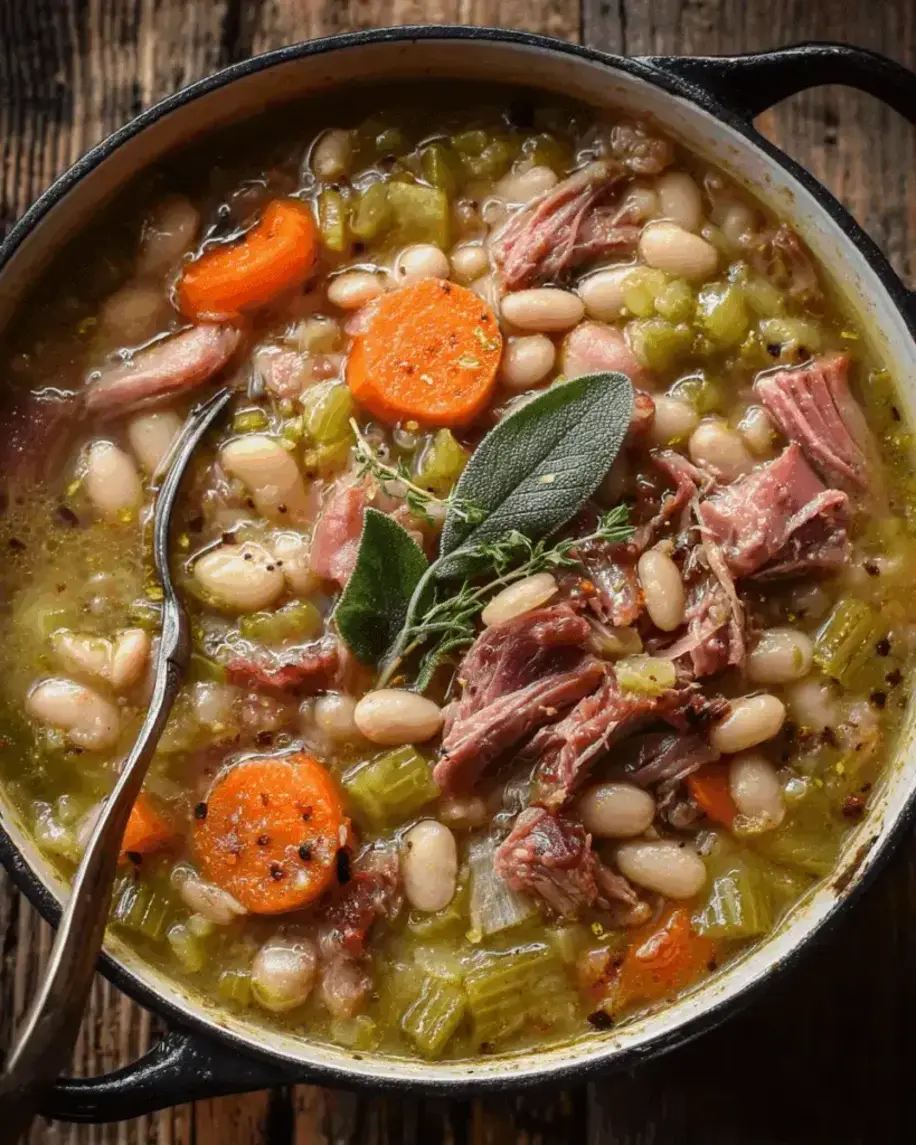 Rustic White Bean Smoked Beef Soup A Hearty Bowl of Comfort