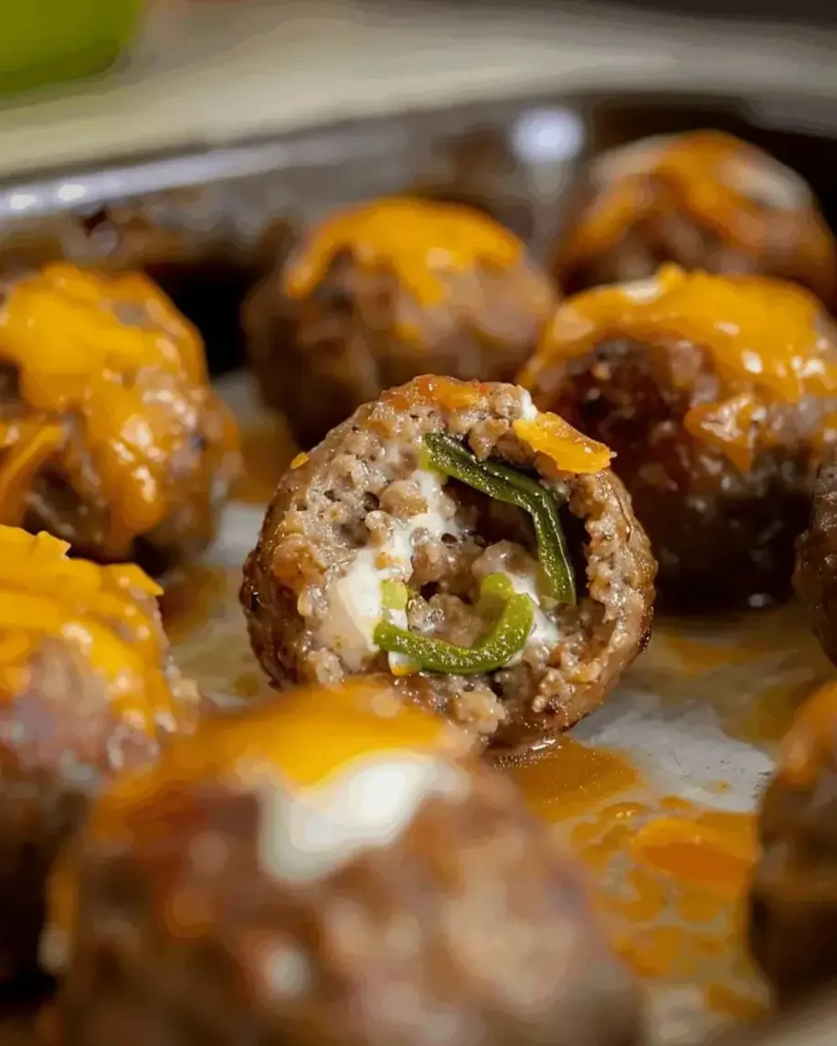 Spicy Cheddar Jalapeo Meatball Poppers A Flavor Explosion in Every Bite