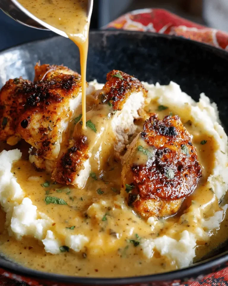 Cilantro Lime Roasted Chicken with Creamy Mashed Potatoes and Pan Gravy