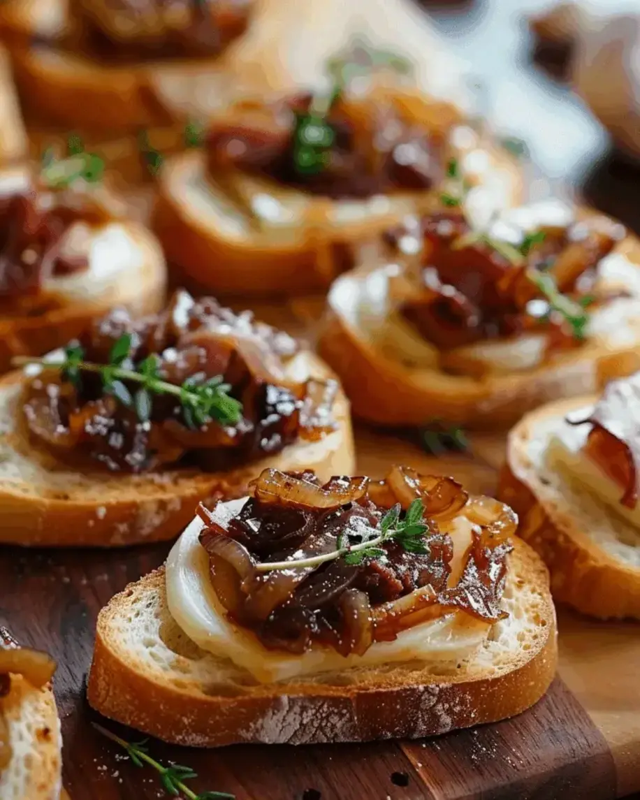Crostini with Caramelized Onion and Fig Jam The Ultimate Appetizer for Any Occasion