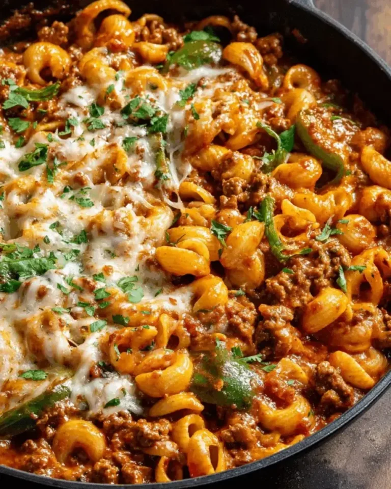 Creamy Spicy Beef Poblano Pasta Skillet A Comforting Flavor Packed Dinner