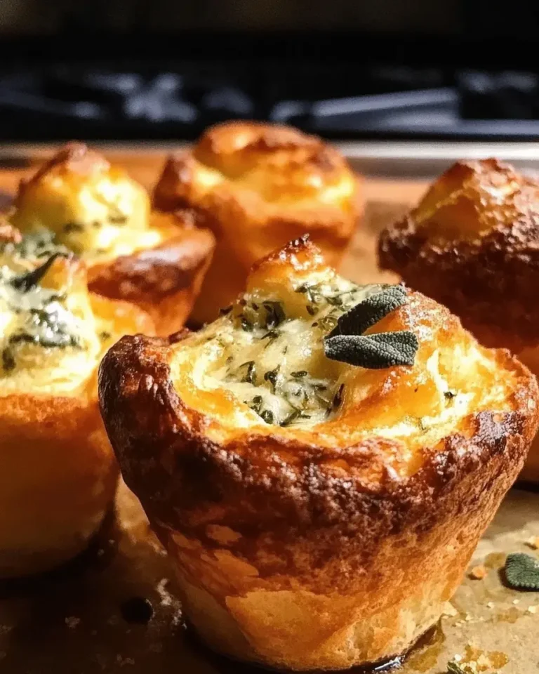 Parmesan Sage Popovers with Garlic Butter The Perfect Indulgence