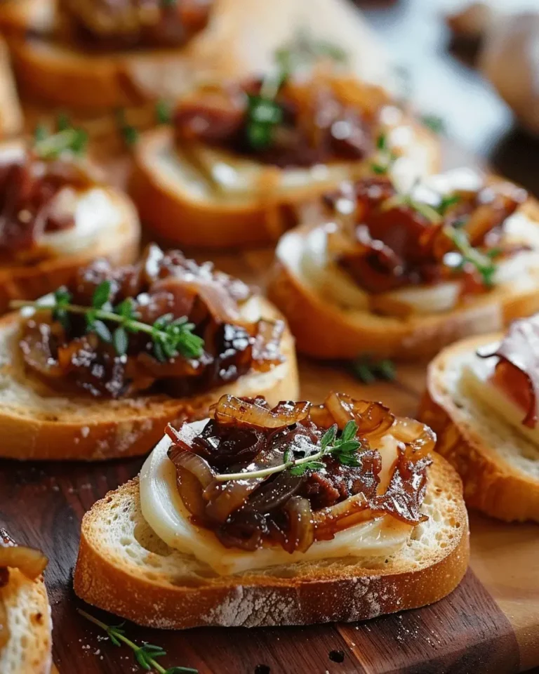 Crostini with Caramelized Onion and Fig Jam The Ultimate Appetizer for Any Occasion