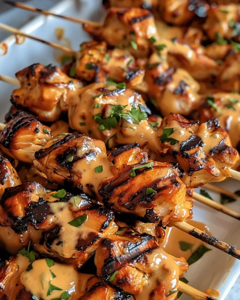 Air Fryer Bang Bang Chicken Skewers